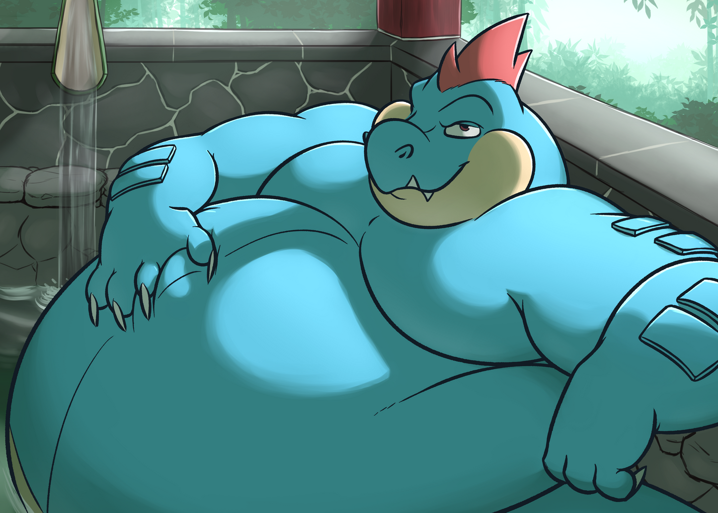Mini Print - Hot Tub Gator