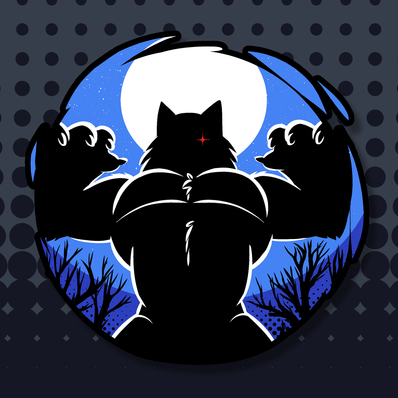Werewolf Night Sticker