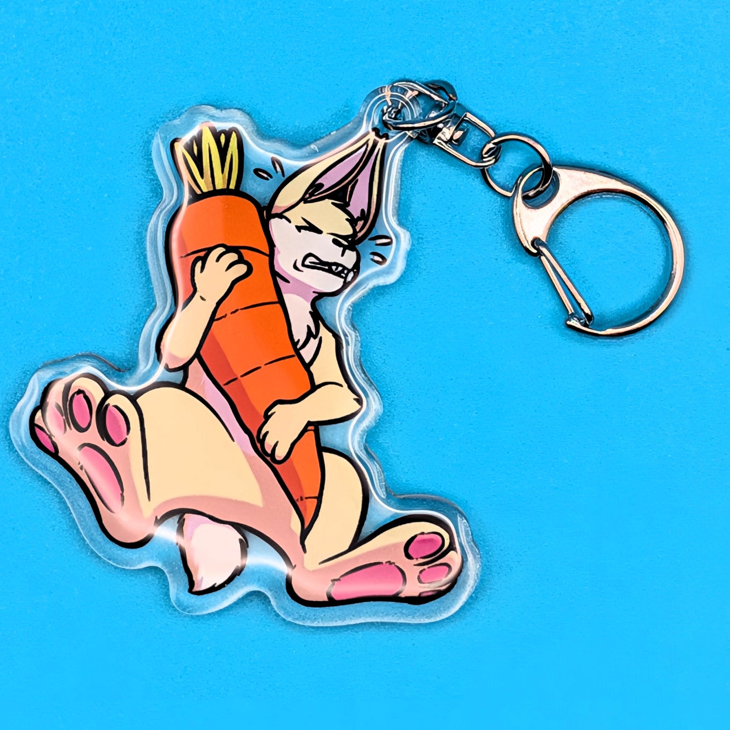 Pocket Bunny Keychain