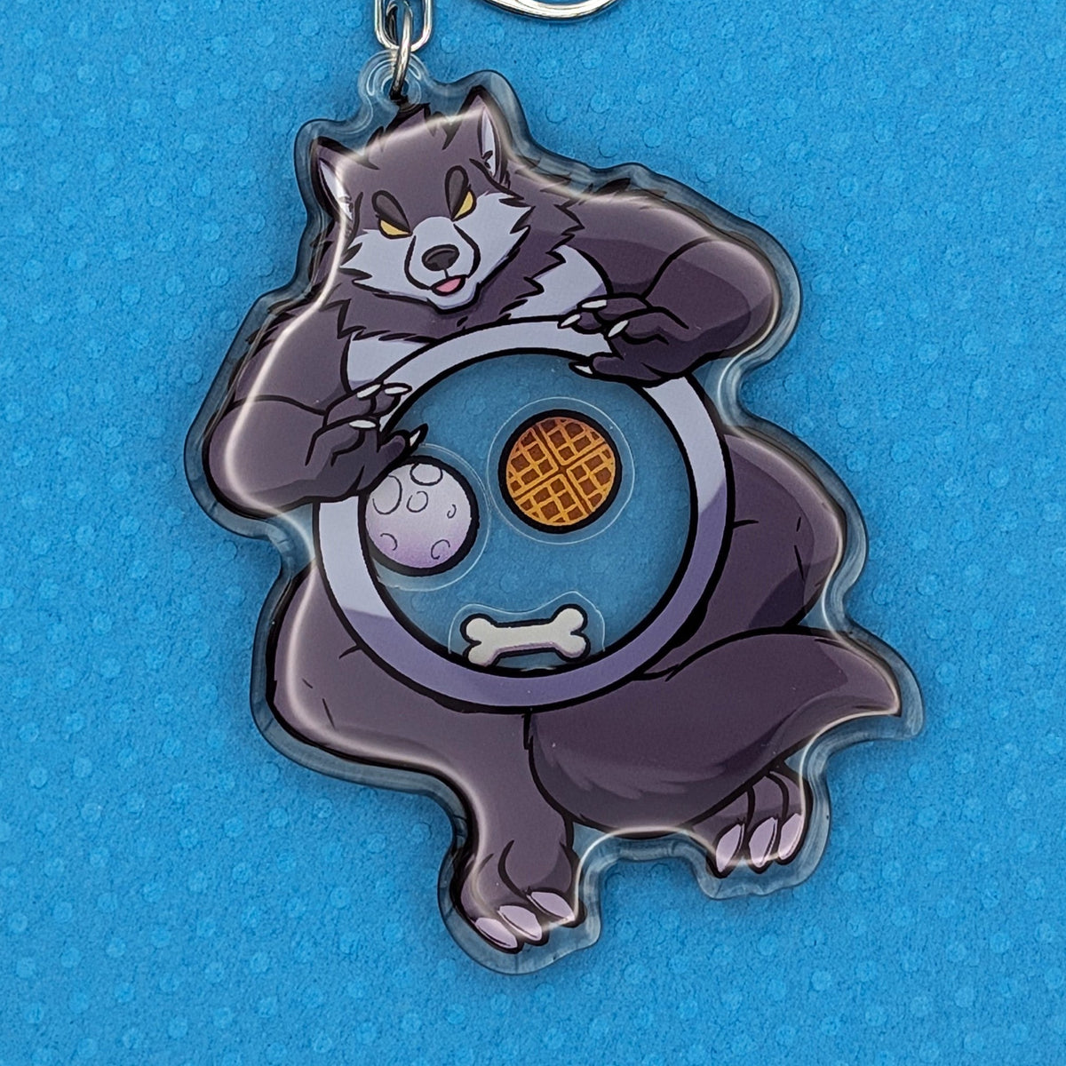 Werewolf Shaker Keychain