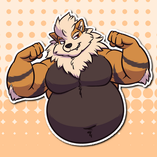 Arcanine Flex Sticker