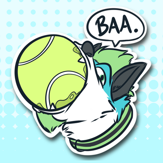 "Baa." Sticker