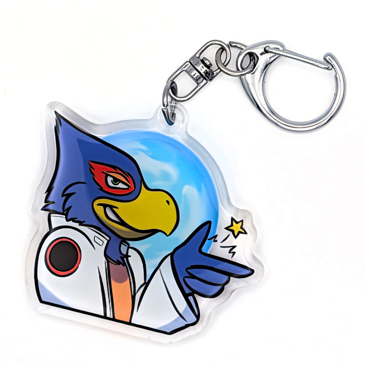 Space Falcon Keychain