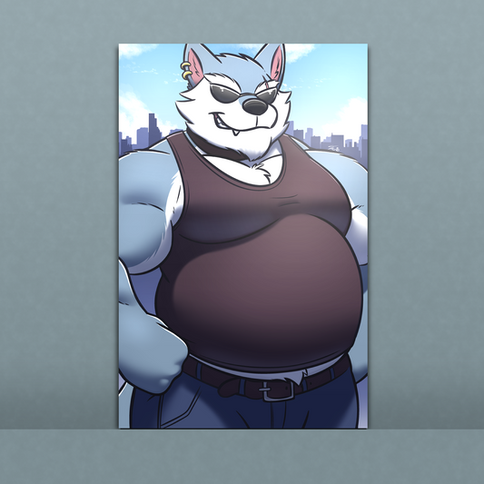 Mini Print - Tank Top Wolf