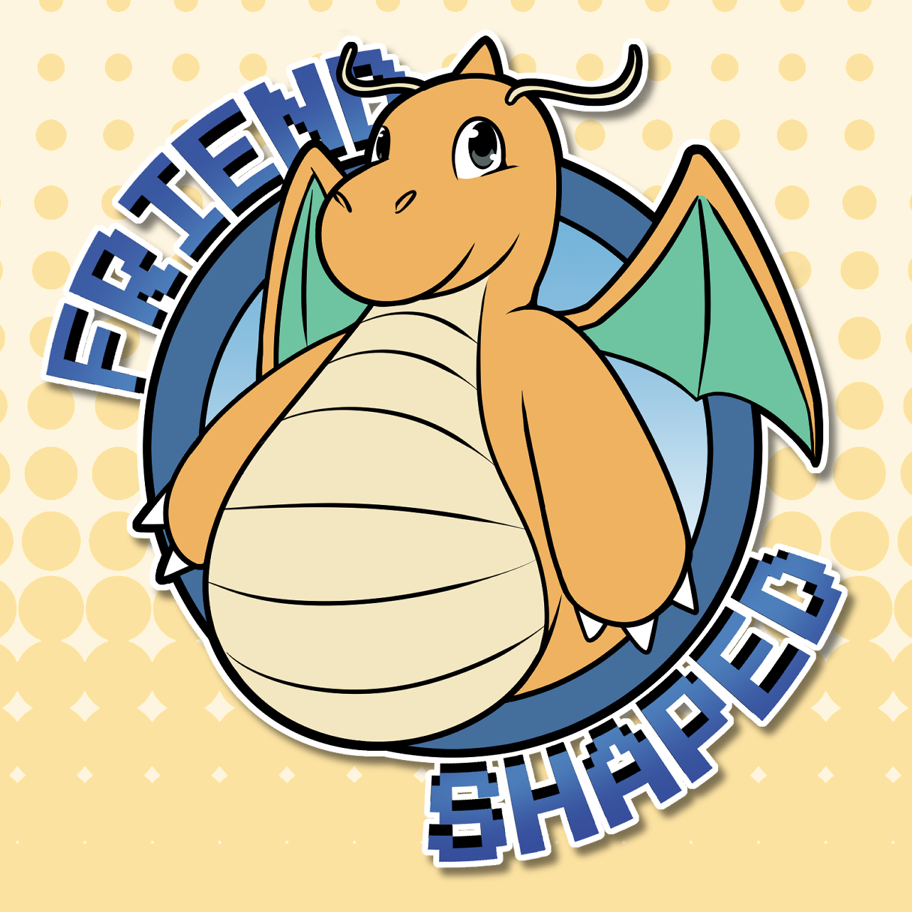 Friend Shaped Dragonite Sticker