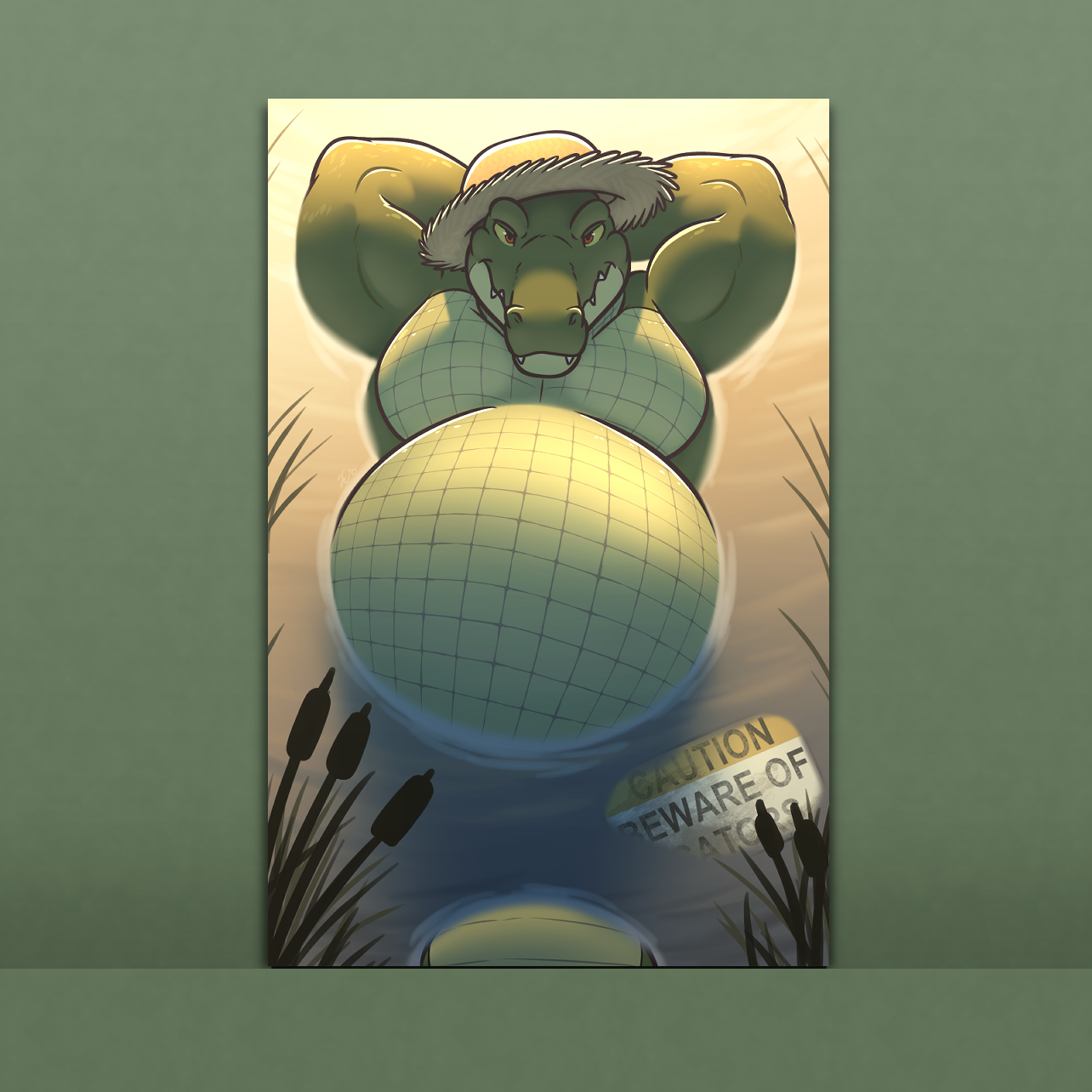 Mini Print - Swamp Gator