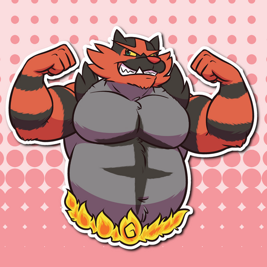 Incineroar Flex Sticker