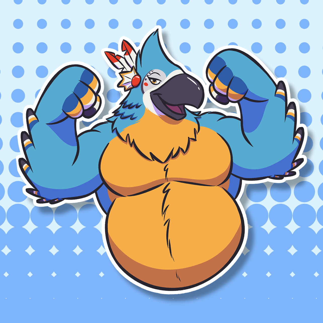 Musical Bird Flex Sticker