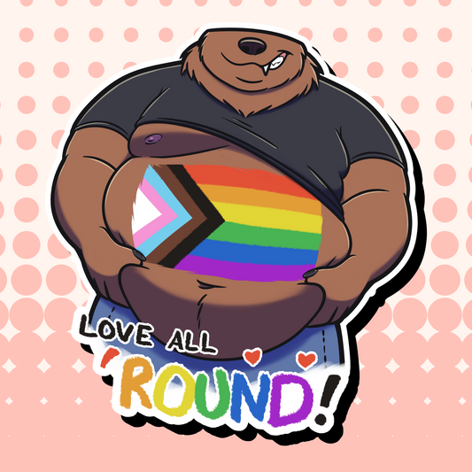 Love All 'Round Sticker
