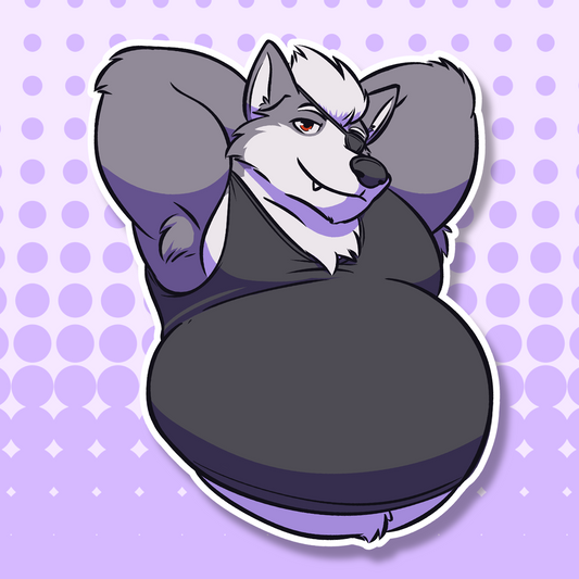 Bara Space Wolf Sticker